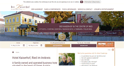 Desktop Screenshot of derkaiserhof.at